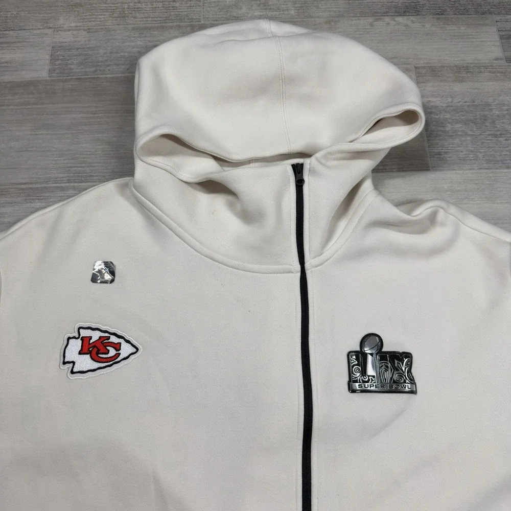 Kansas City Chiefs Super Bowl 59‎ LIX Opening Night Media Tech Fleece Zip Hoodie